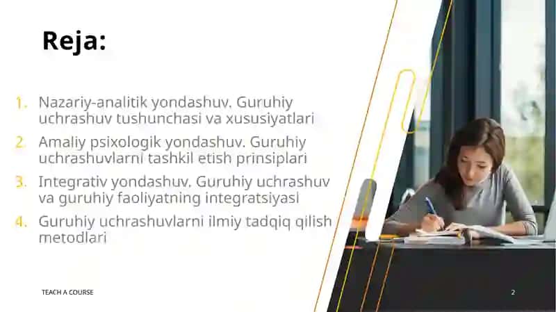 Guruhiy uchrashuvlar guruhiy psixologik faoliyatning turliligi sifatida 2