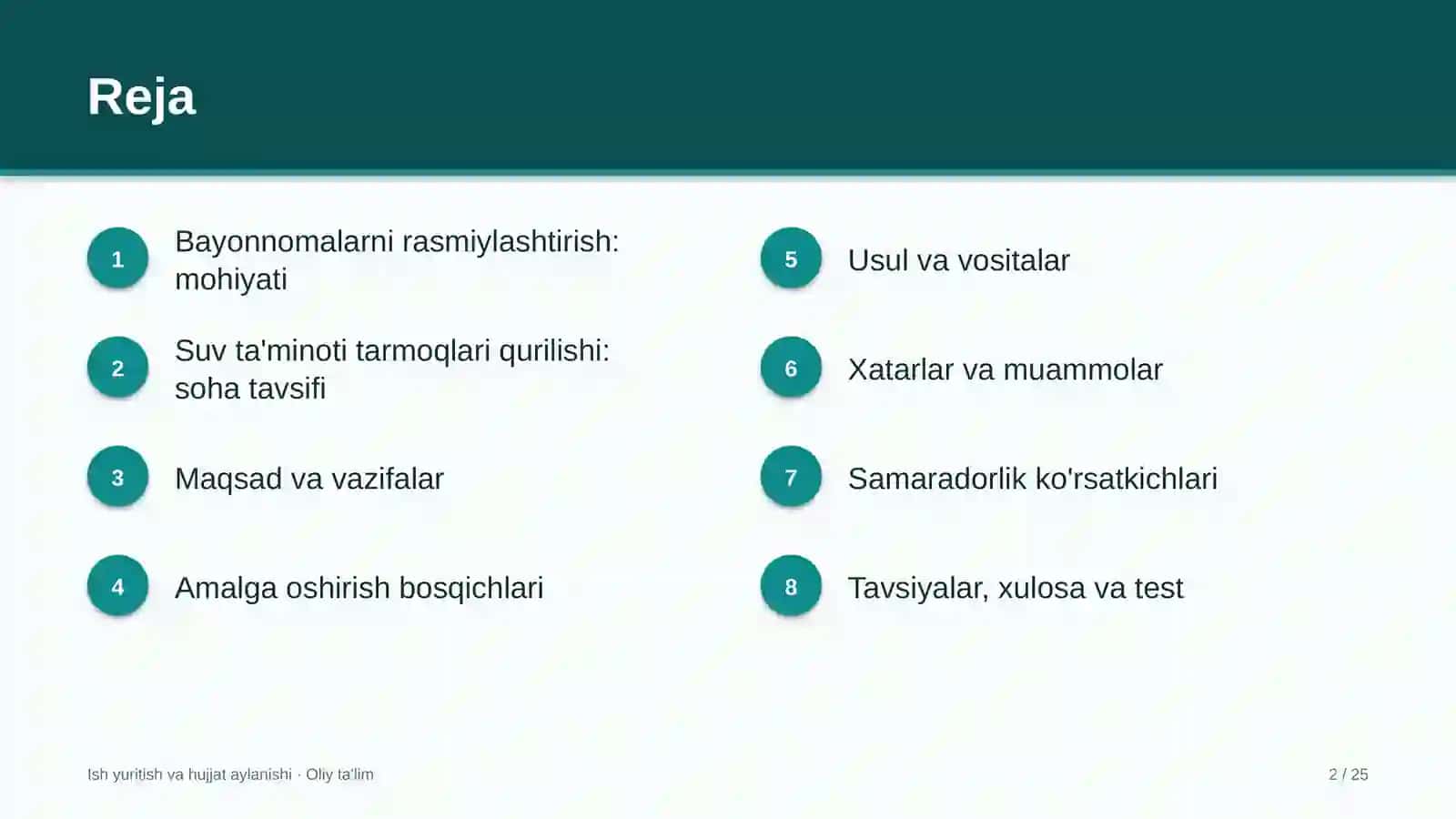 suv ta'minoti tarmoqlari qurilishida bayonnomalarni rasmiylashtirish 1162 2