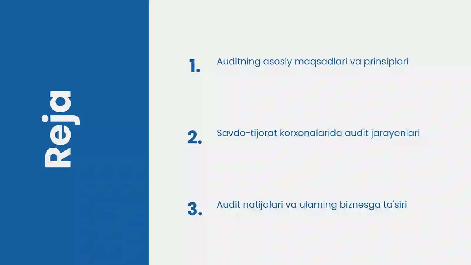 Auditning asosiy maqsadlari va prinsiplari 2