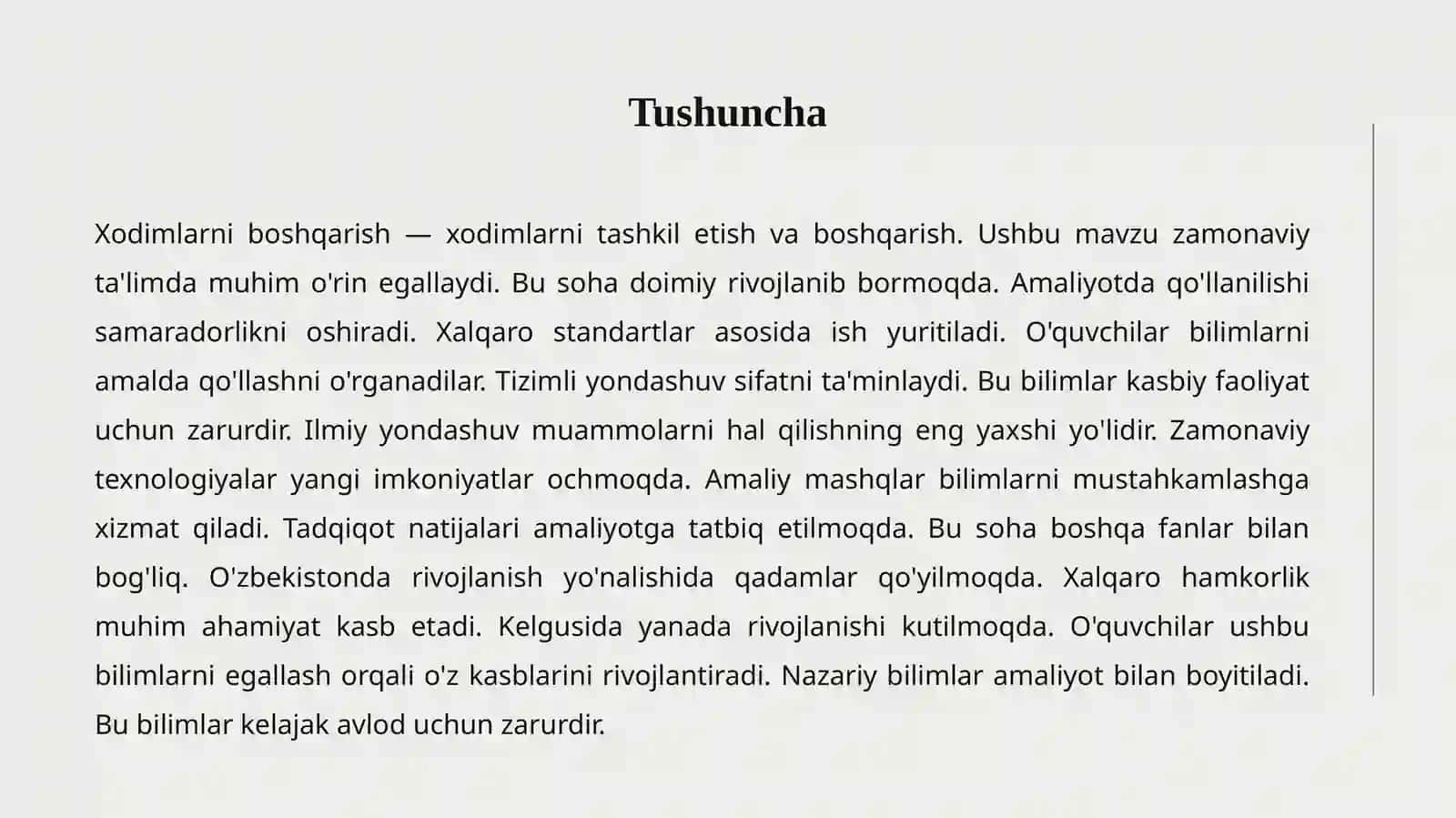 Xodimlarni boshqarish 2