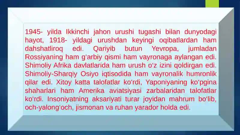 Shimoliy Atlantika ittifoqi NATOning vujudga kelishi 2