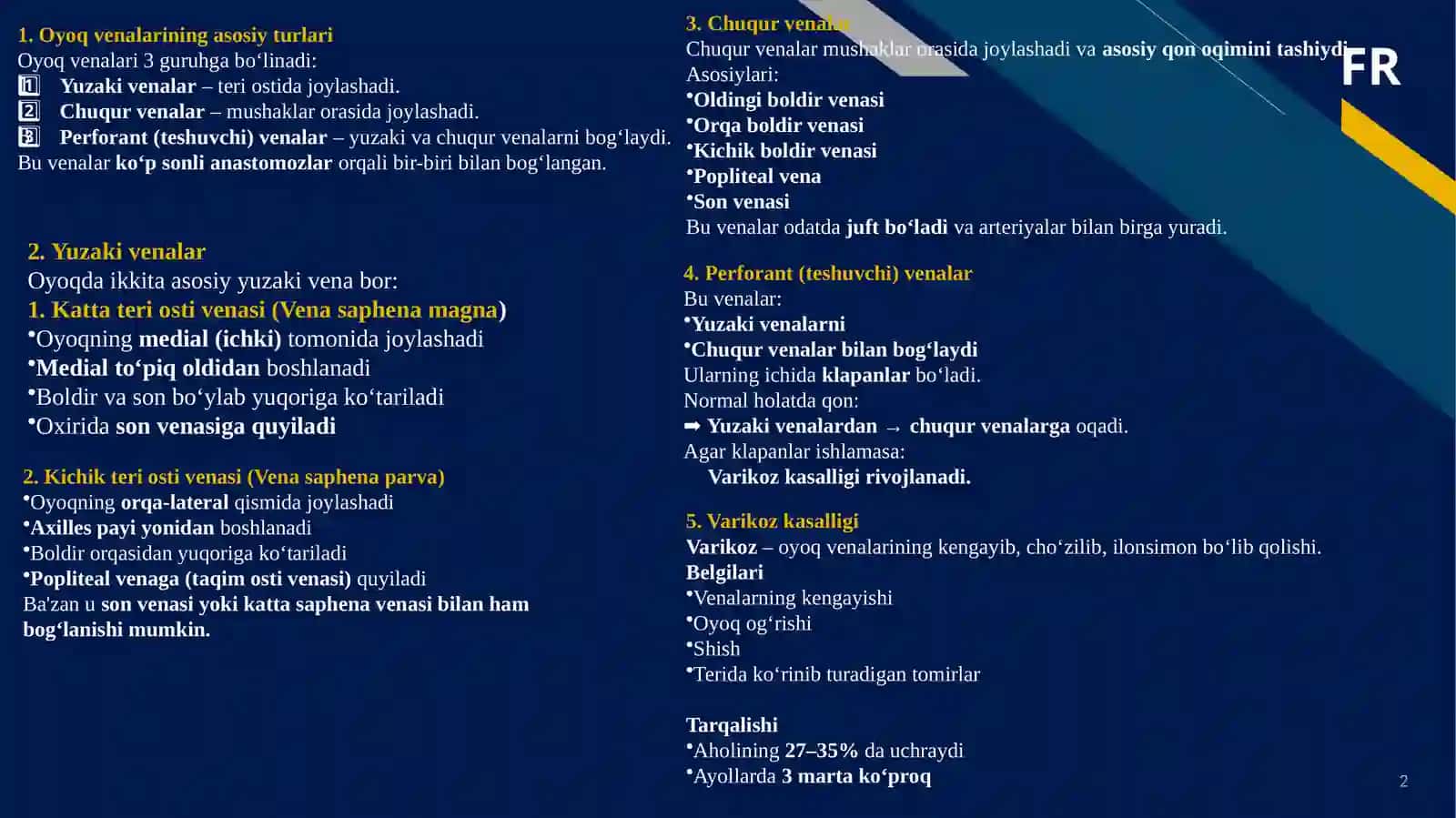 Varikoz kasalligi 2