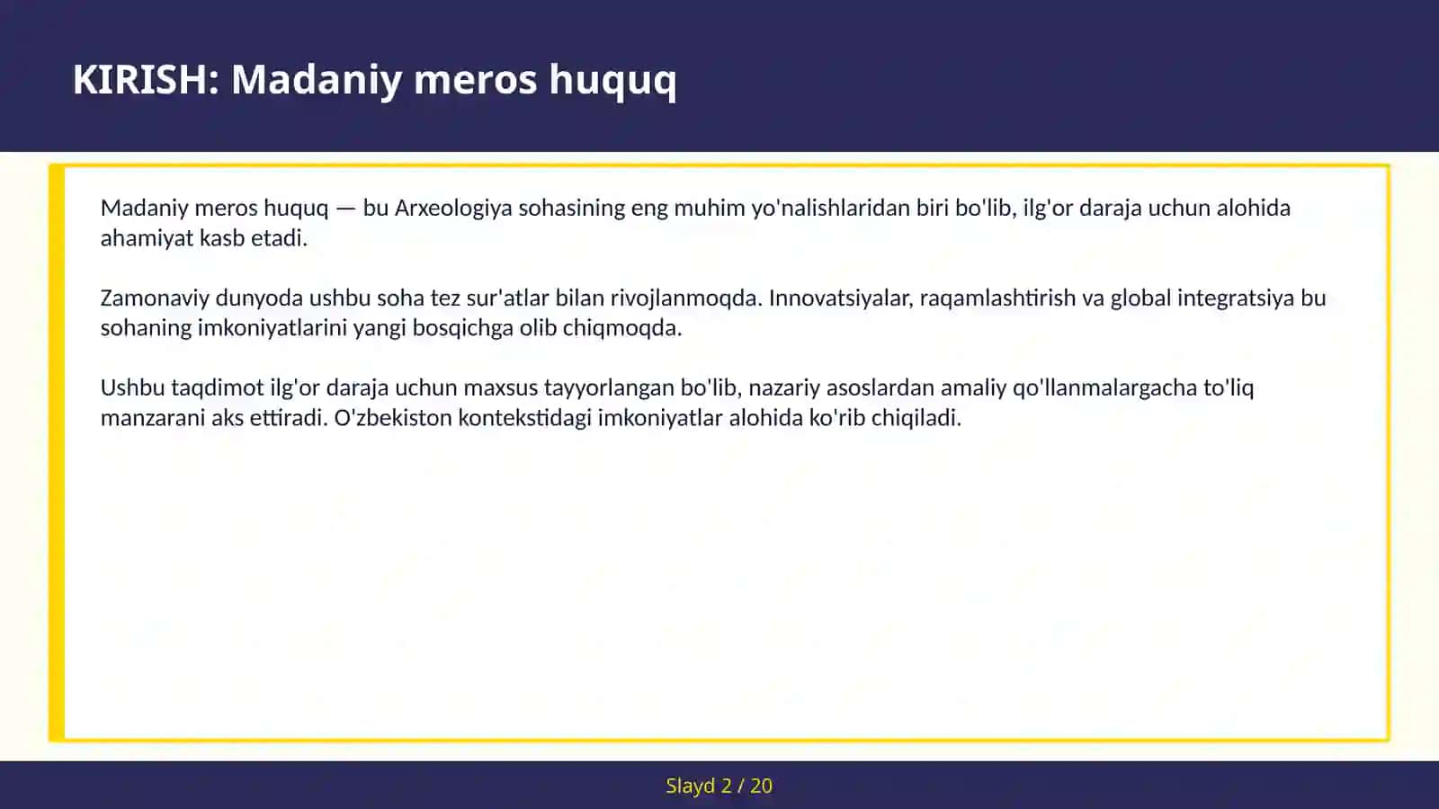 MADANIY MEROS HUQUQ 2