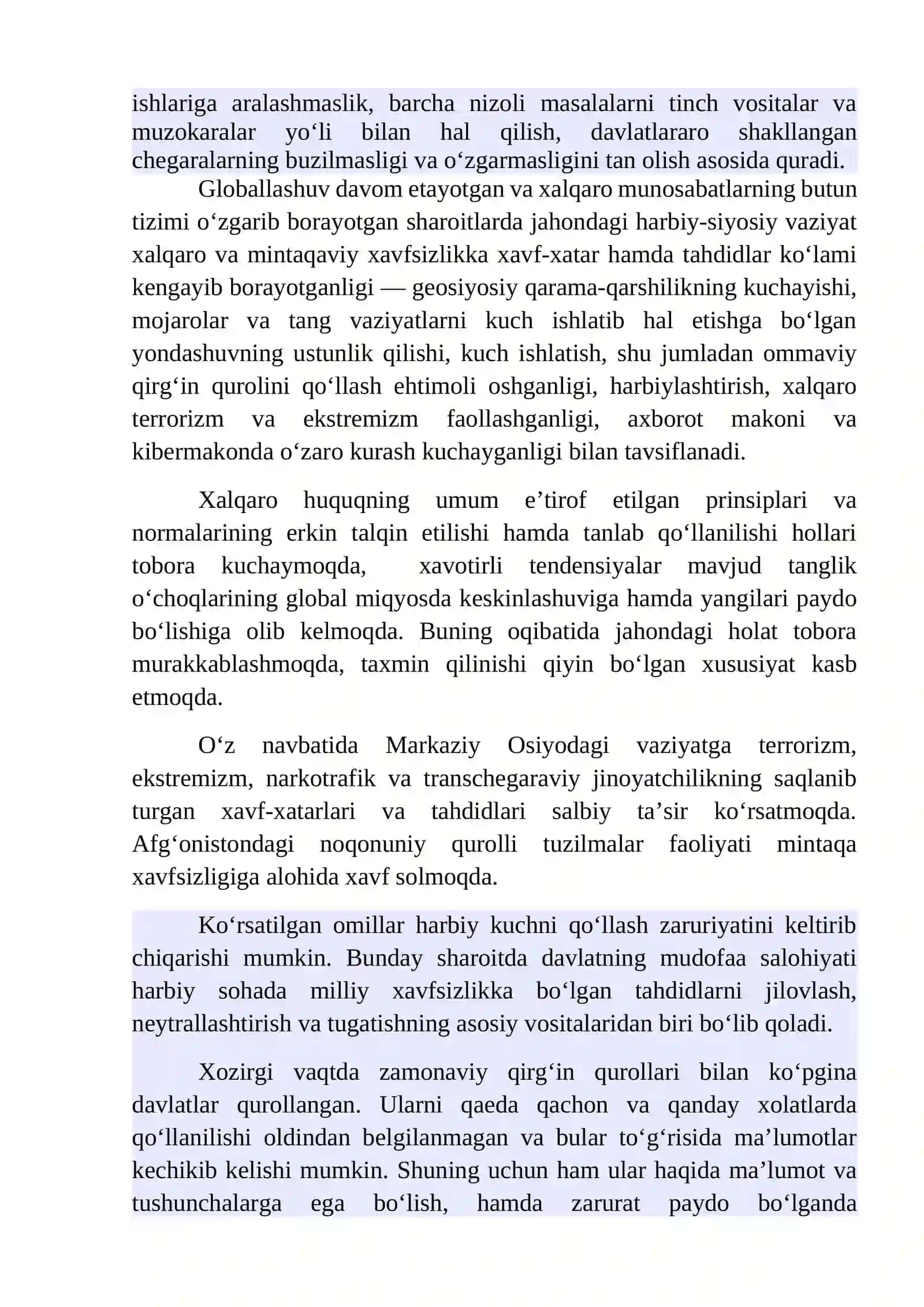 Zamonaviy qirg‘in vositalari Texnogen tabiiy va ekologik hususiyatli FV va ulardan muhofazalanish 2
