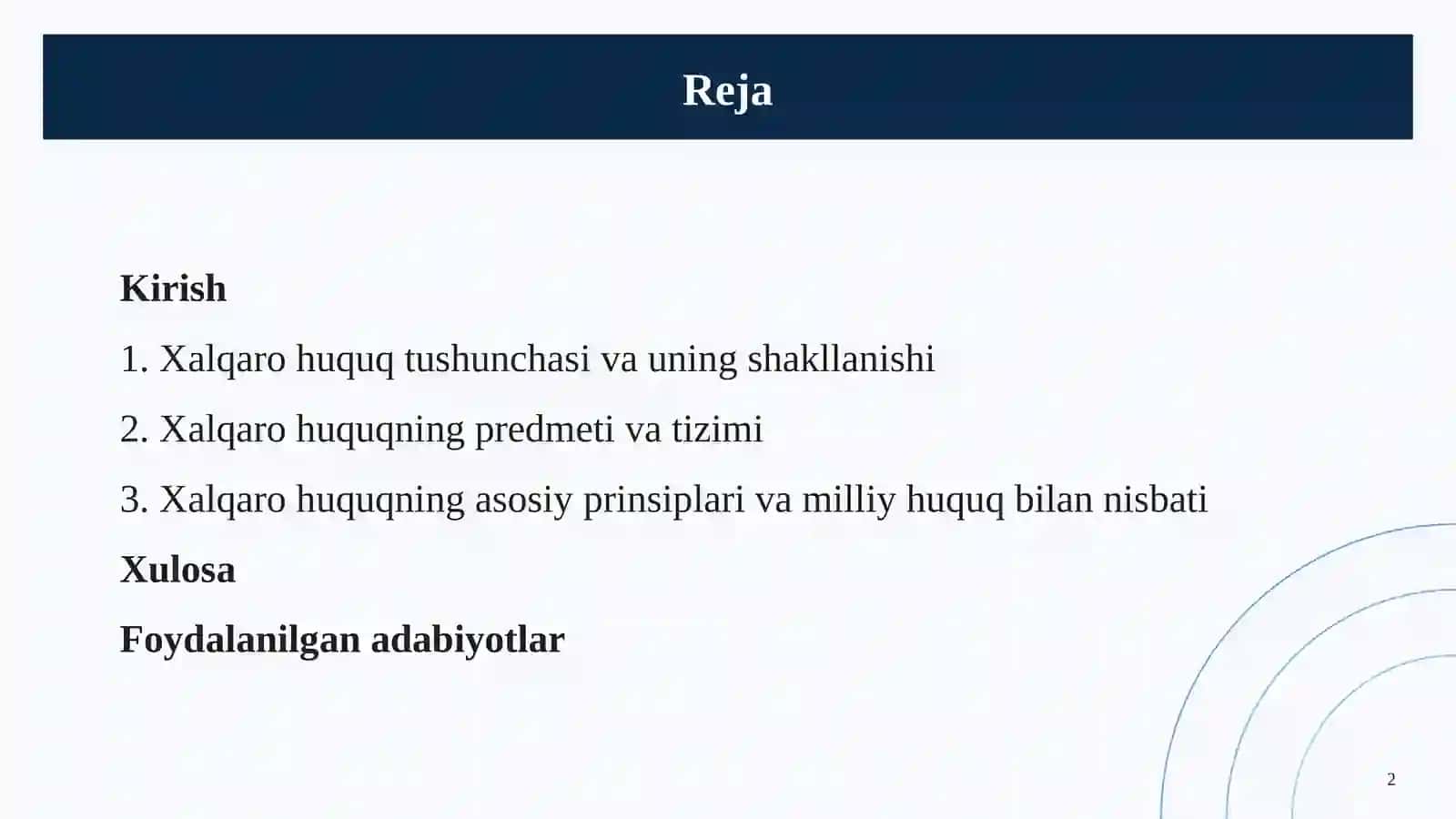Xalqaro Huquq Tushunchasi va Predmeti 2