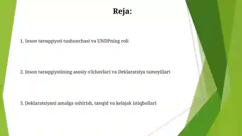 Inson taraqqiyoti tushunchasi 2