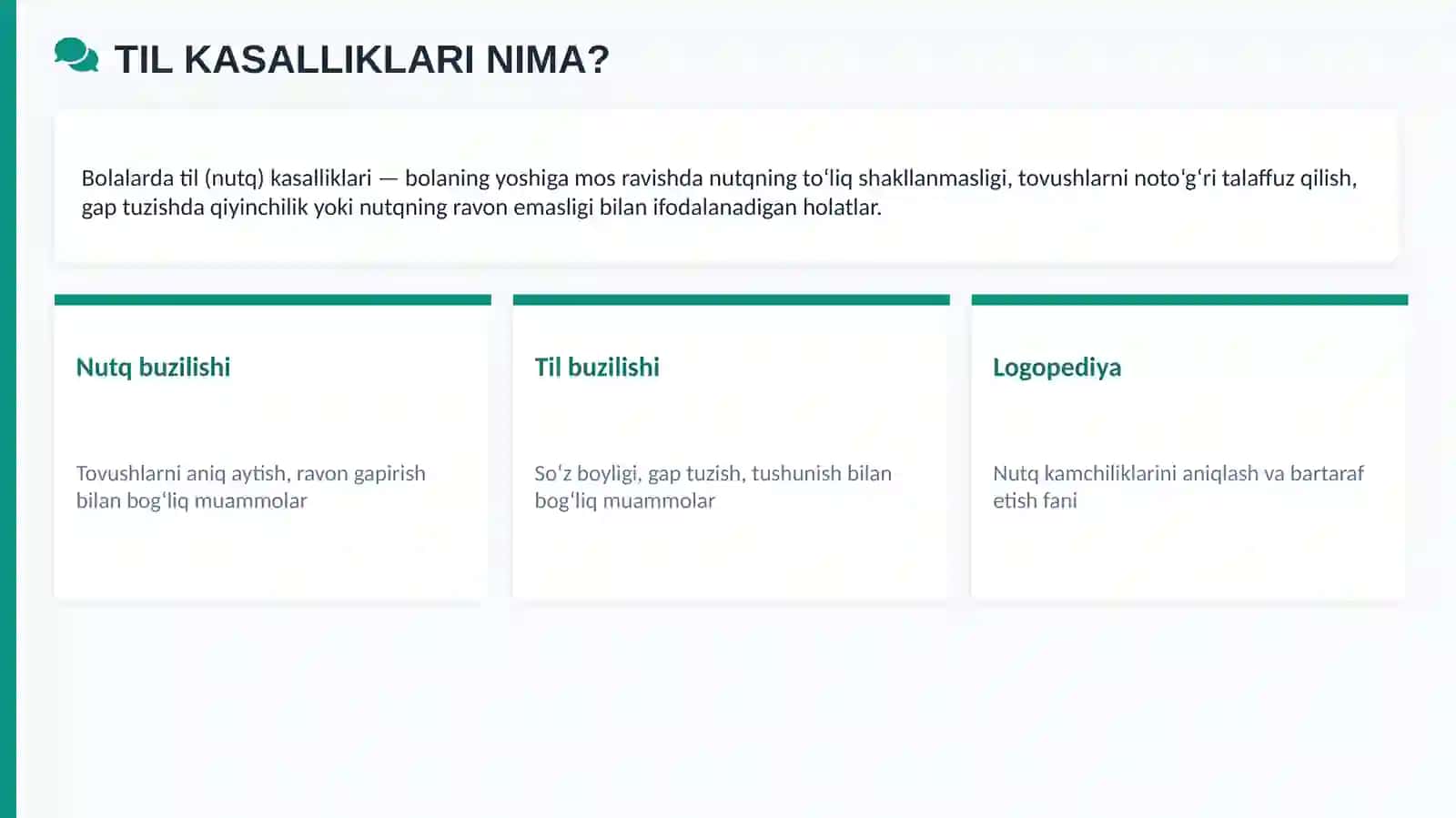 Bolalarda til kassaliklari 2