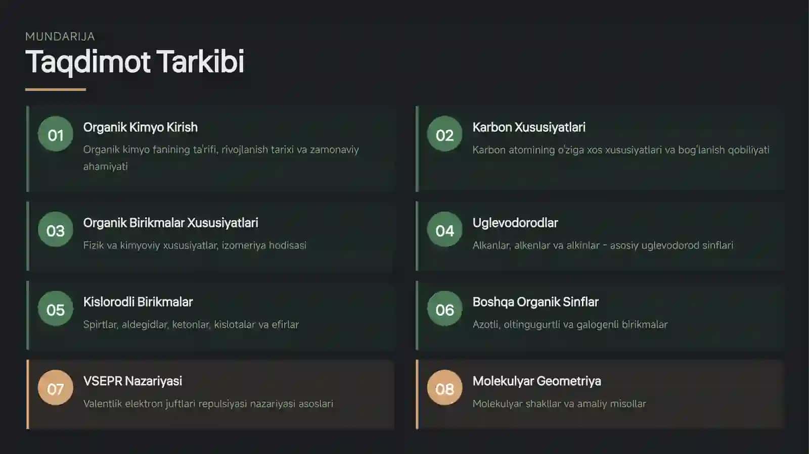 Organik Kimyo 2