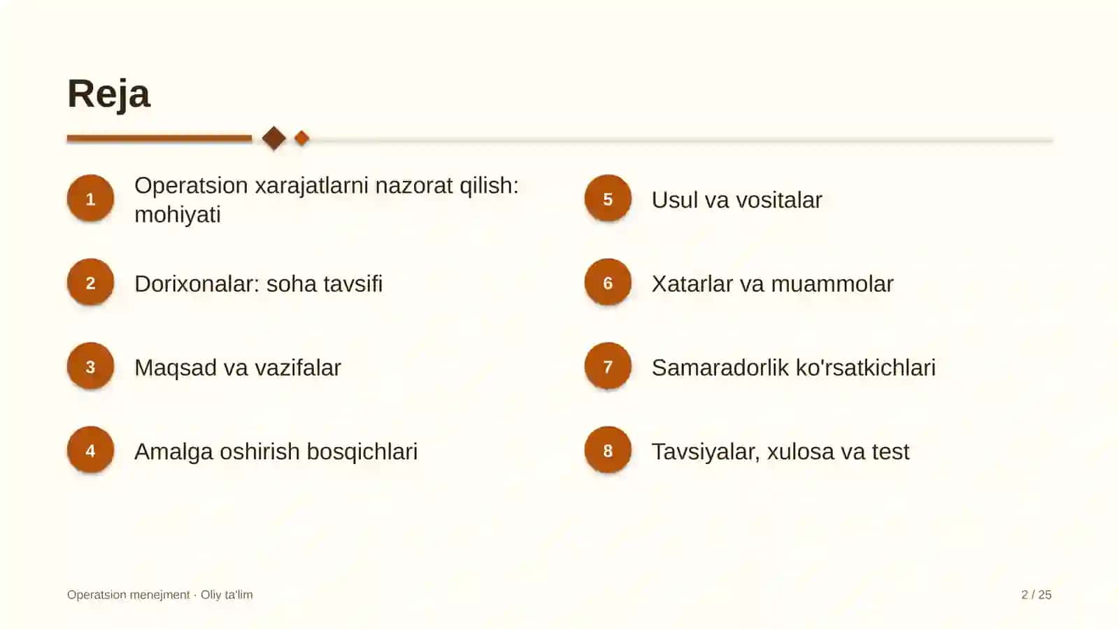 dorixonalarda operatsion xarajatlarni nazorat qilish 4755 2