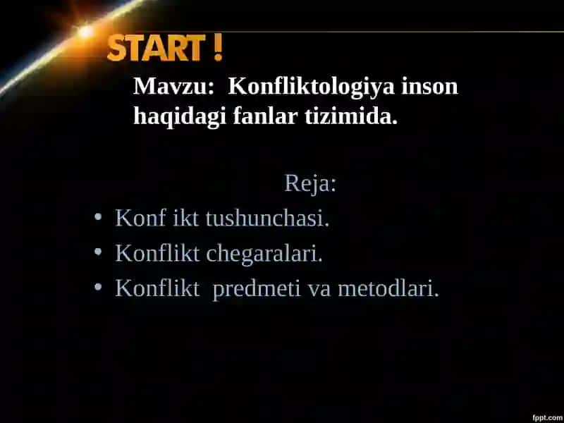 Konfliktologiya inson haqidagi fanlar tizimida 2