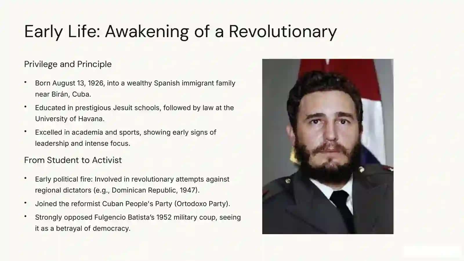 FIDEL CASTRO: The Revolutionary Leader of Cuba 2