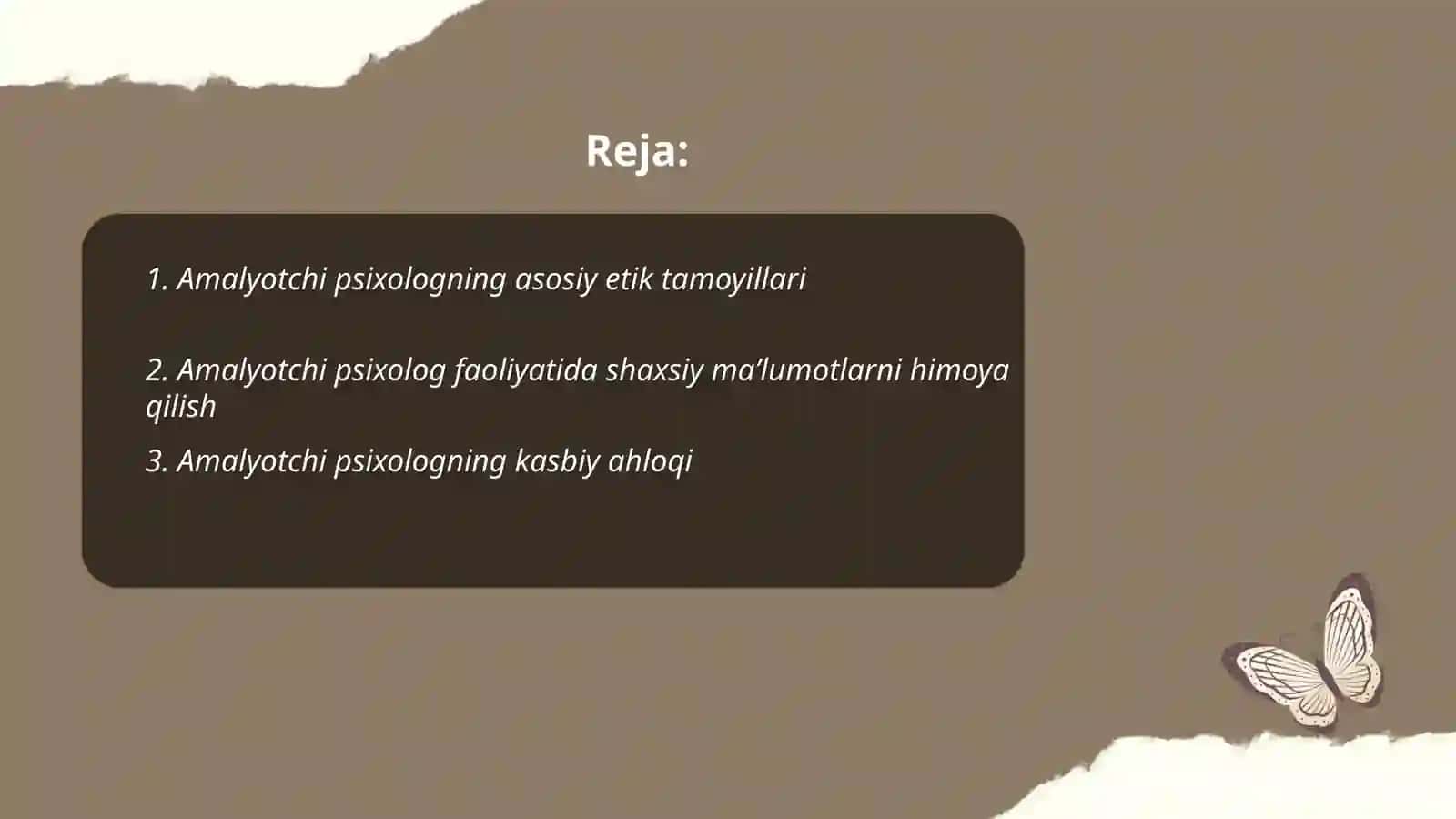 Amalyotchi psixolog faoliyati (etikaviy tamoyillari maxsus qobilyatlari) 2