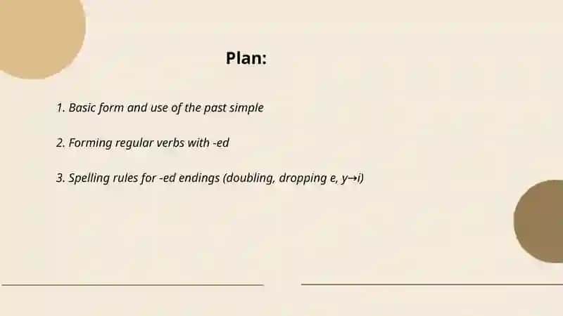 Past Simple 2
