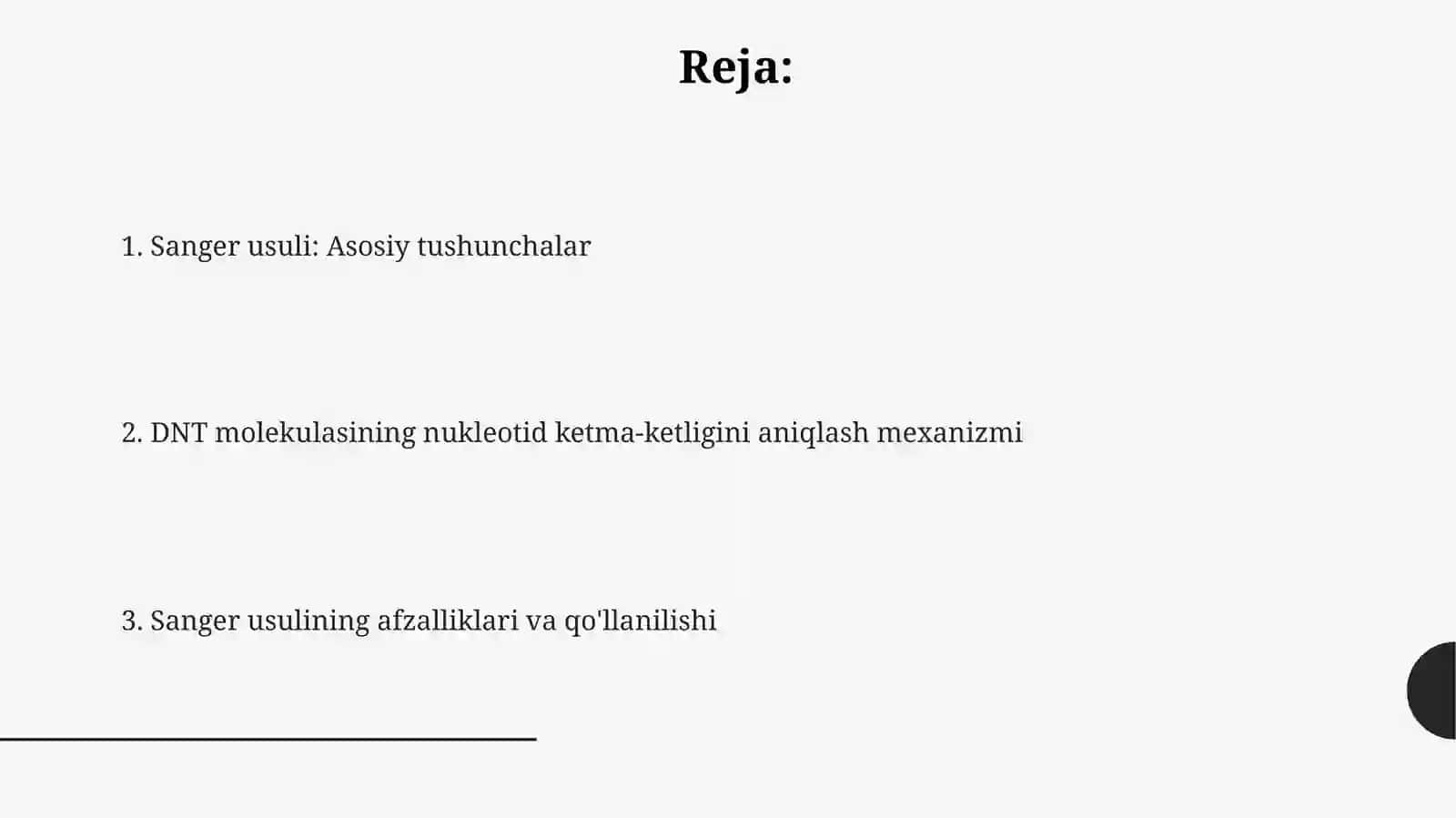 DNK molekulasining nukleotid ketma ketligini aniqlashning senger usuli 2