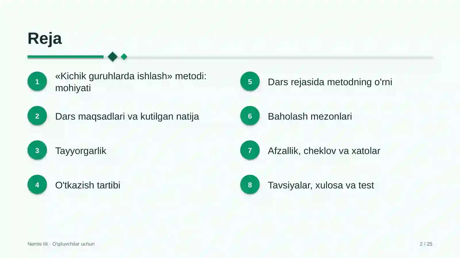 nemis tili darslarida kichik guruhlarda ishlash metodidan foydalanish 3111 2