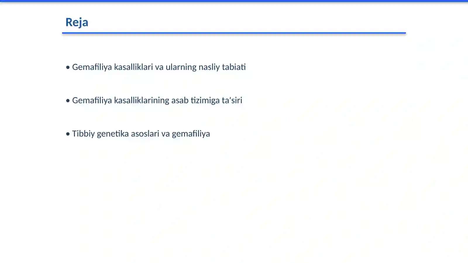 Qonning nasliy gemafiliya kasalliklari 2