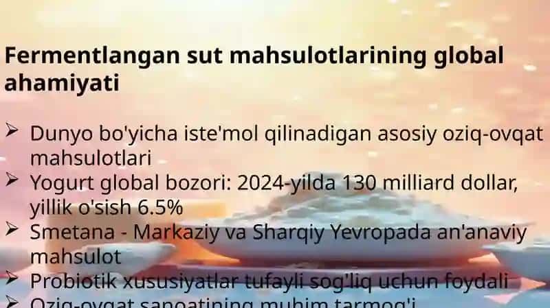 SmetanavaYogurtIshlabChiqarishdaMikroorganizmlarRo'li 2