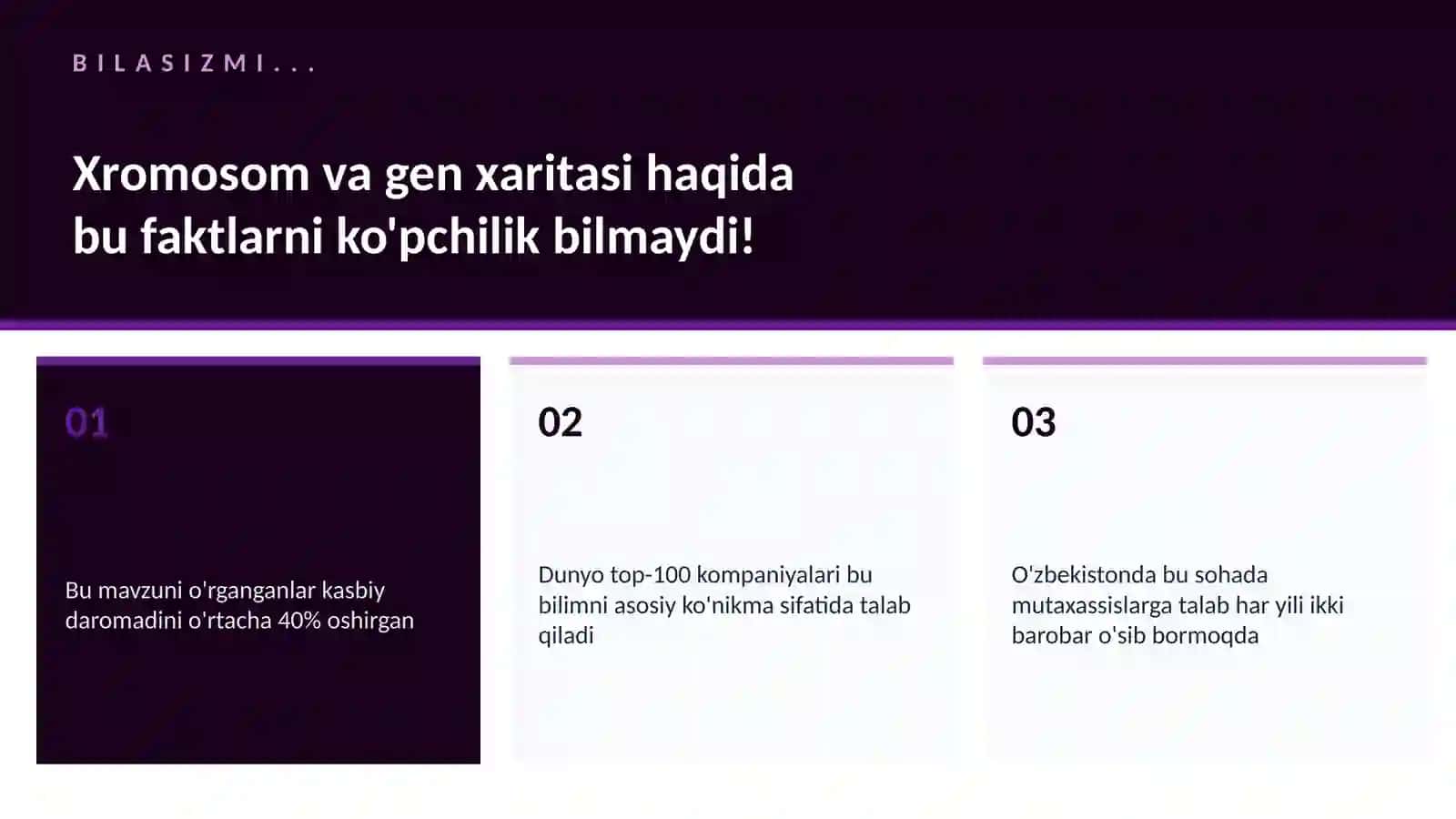 Xromosom va gen xaritasi 2