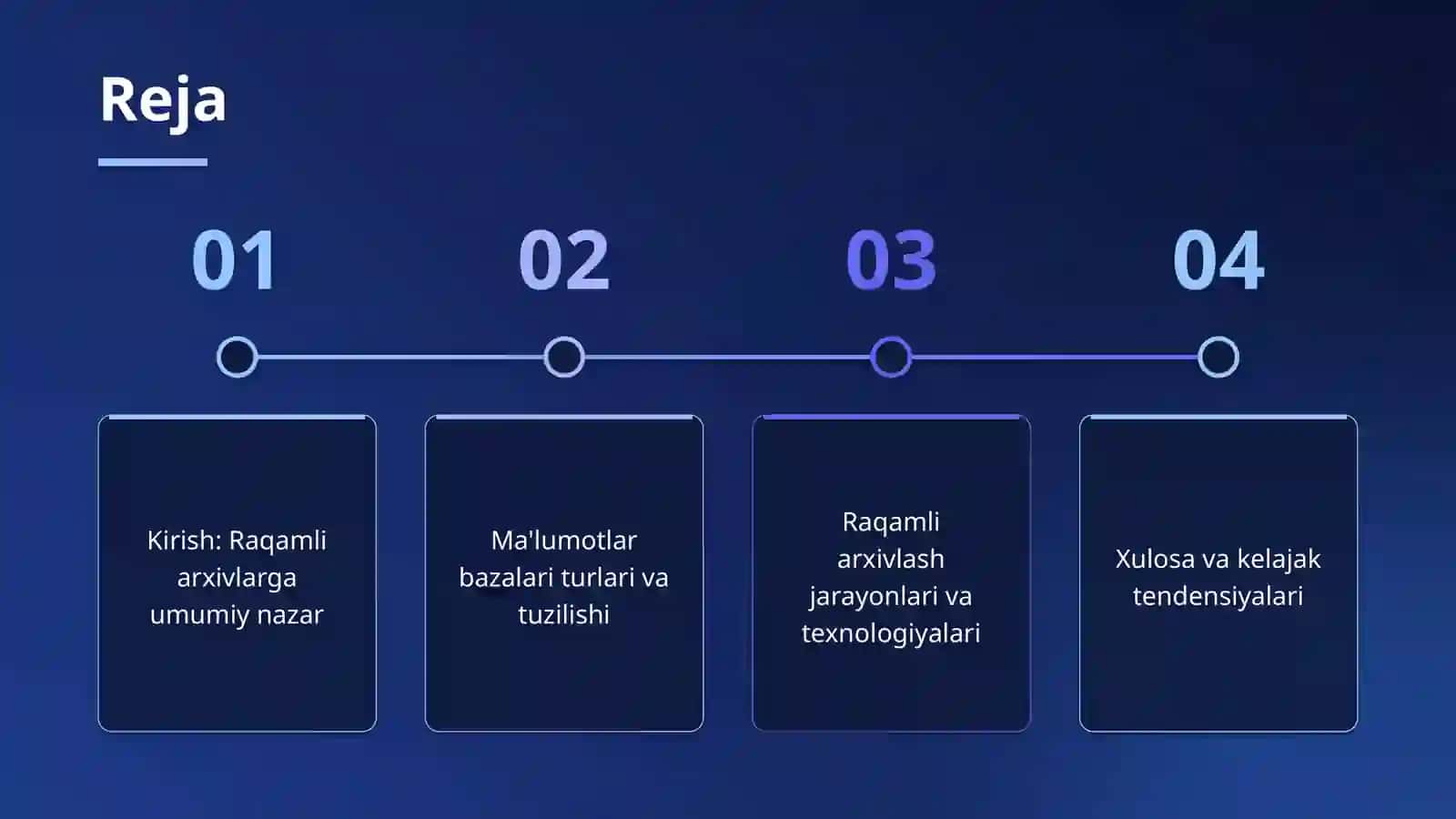 Raqamli arxivlar va malumotlar bazasi 2