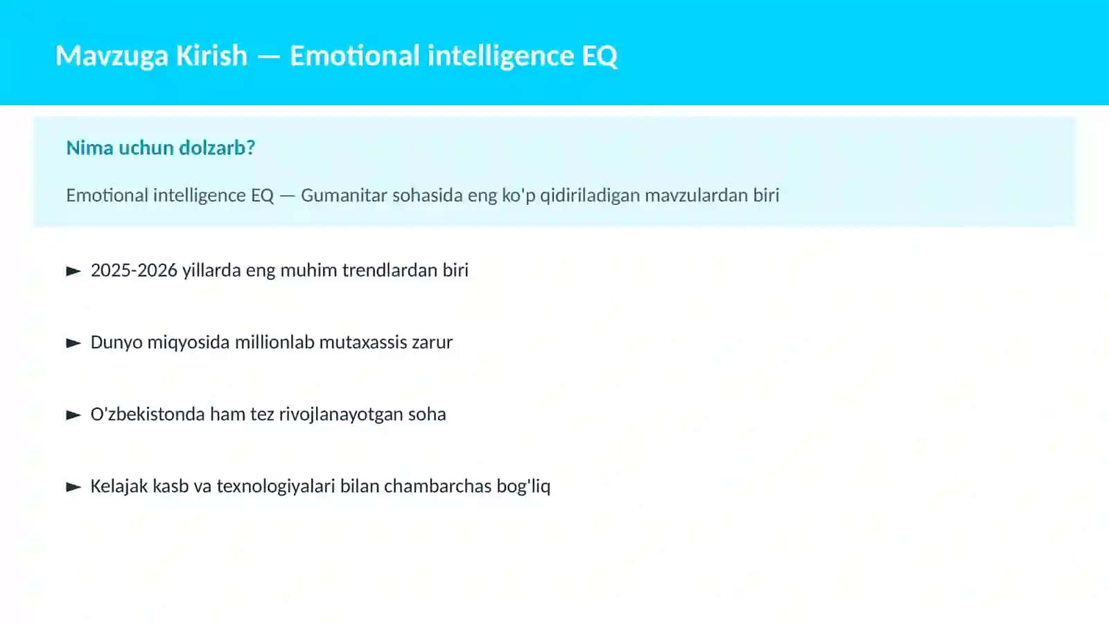 Emotional intelligence EQ 2