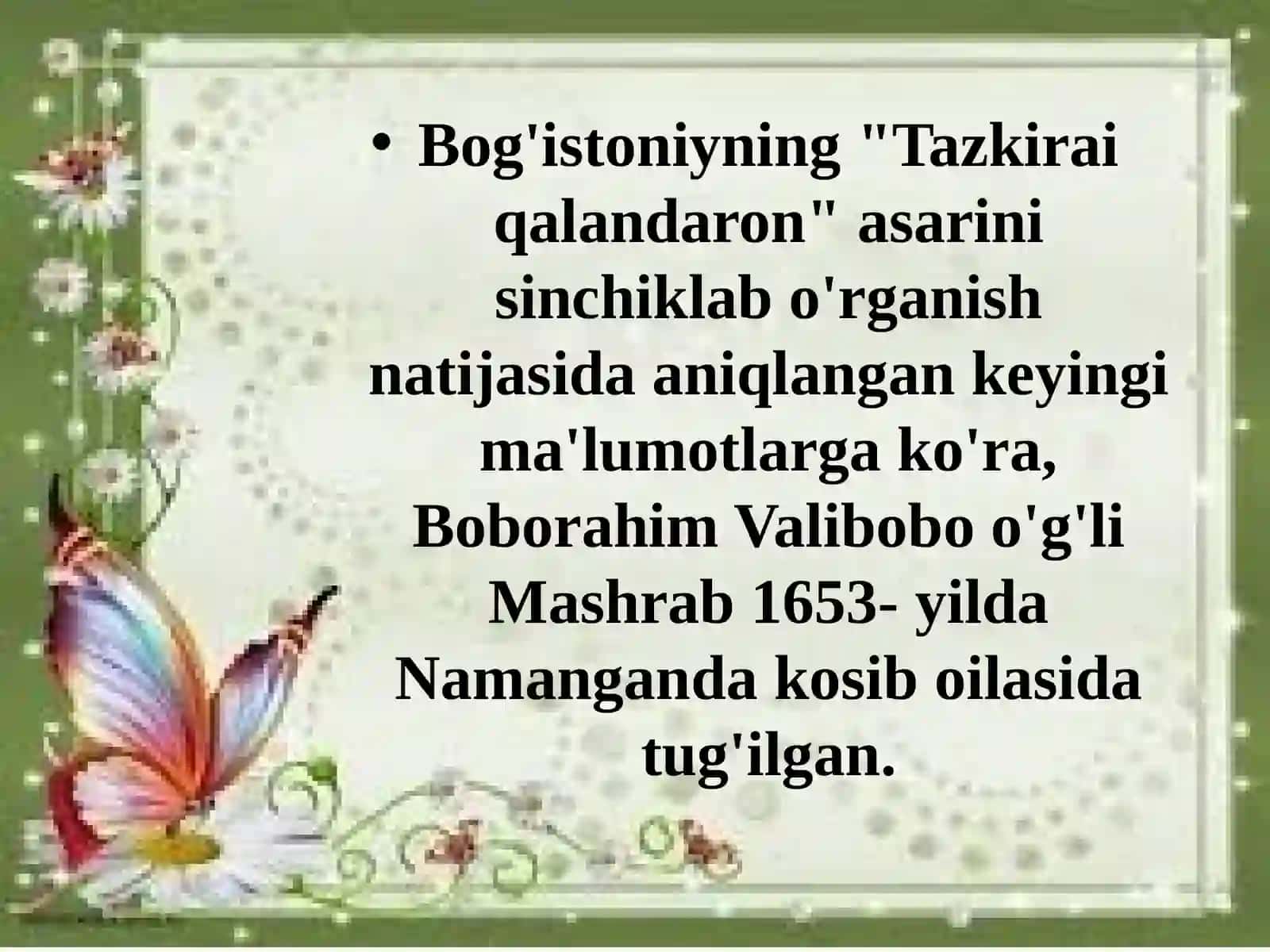 BOBORAHIM MASHRAB (1653-1711) 2