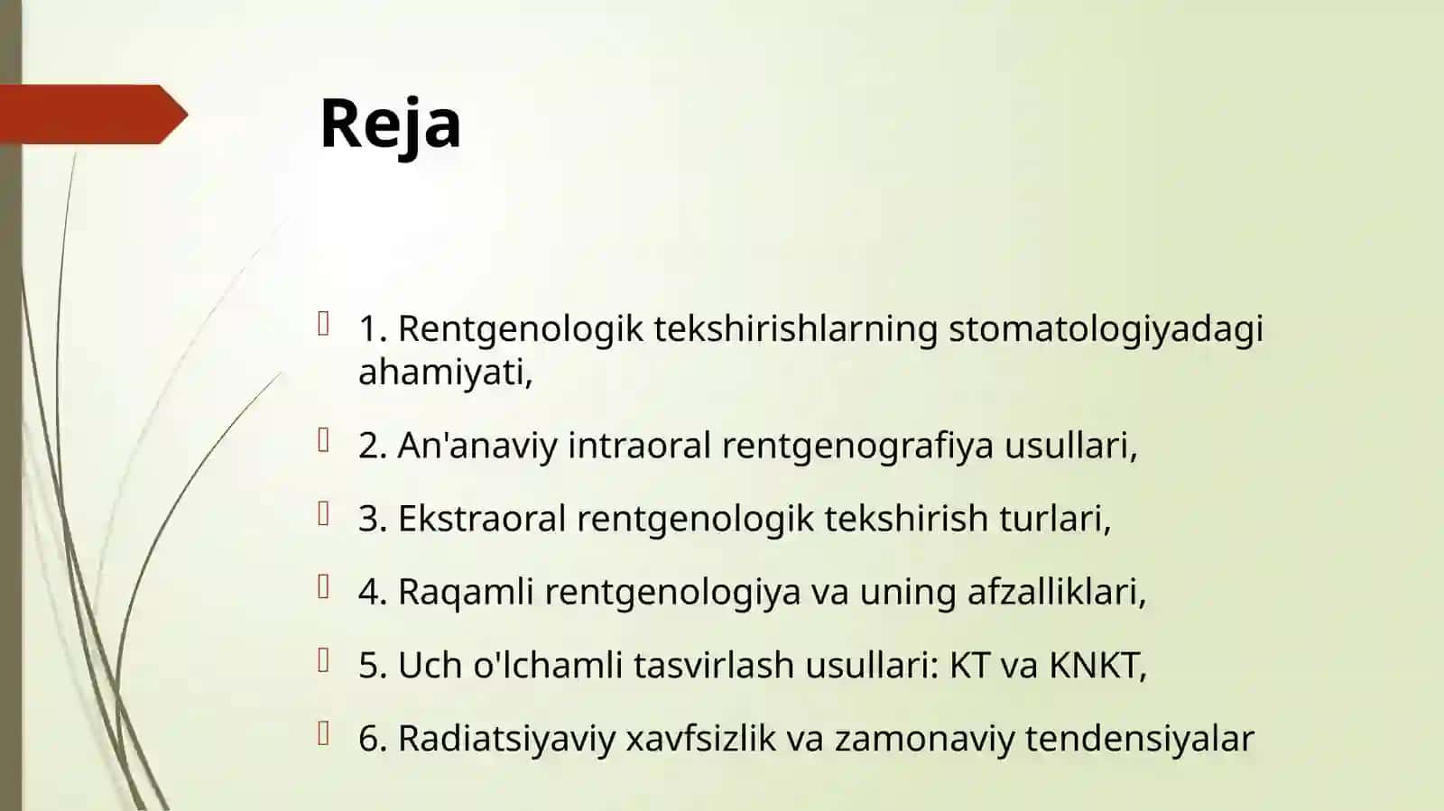 Rentgenologik tekshirish usullari 2