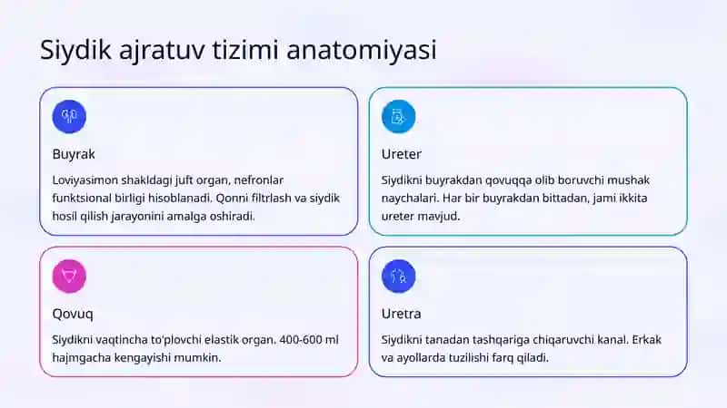 Urologik jarohatlar: Buyrak, ureter, qovuq va uretra shikastlanishlari 2