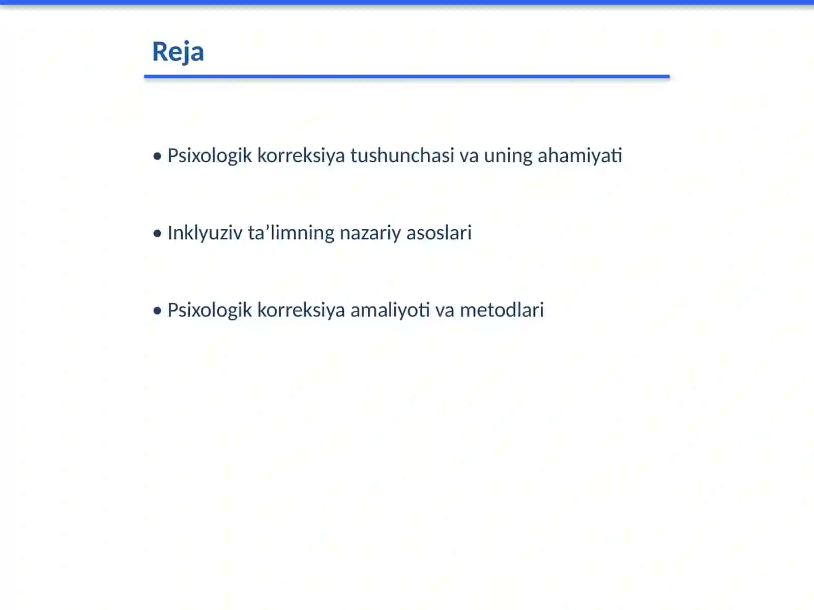 Psixologik korreksiya va inklyuziv taʼlim asoslari 2