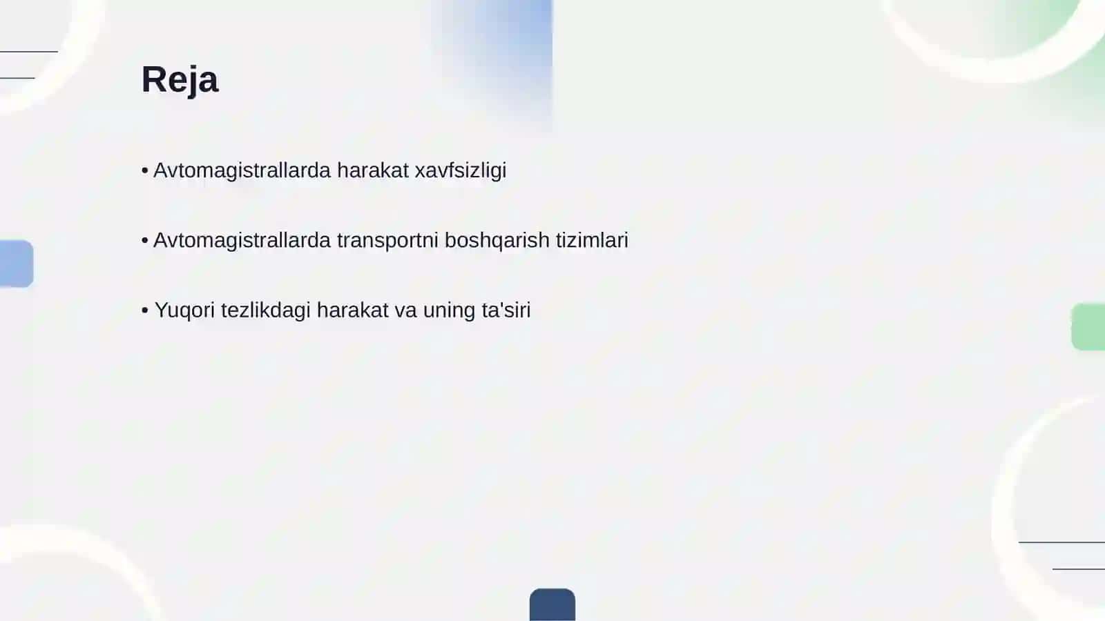Avtomagistrallarda harakatlanish ism boʻlmasin iloji boʻlsa 2