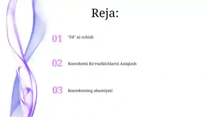 "Fd" ni ochish 2