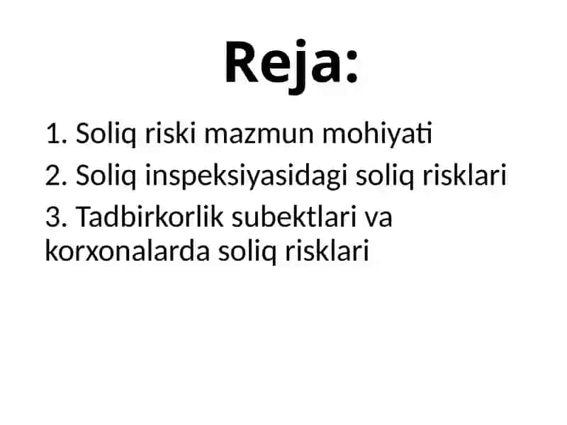 Soliq riski 2