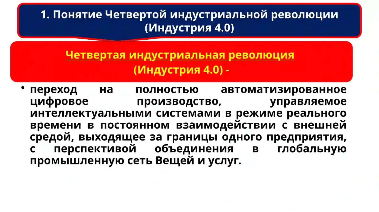 Четвертая индустриальная революция (Индустрия 4.0) 2