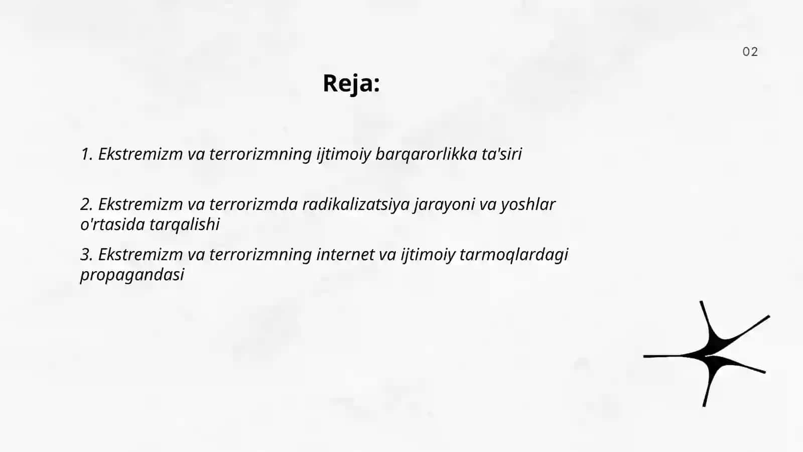 Ekstremizm va terrorizm jamiyat barqarorligiga tahdid 2