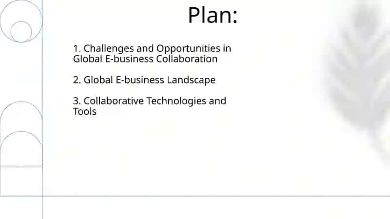 Global E-business and Collaboration 2