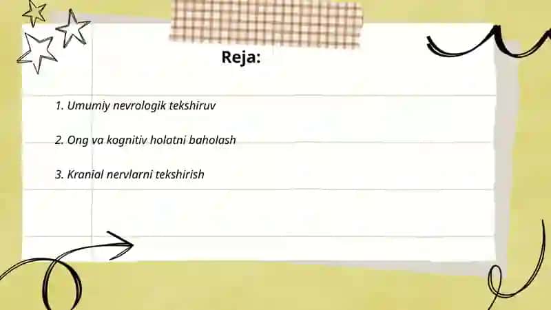 Markaziy asab tizimini tekshirish usullari 2