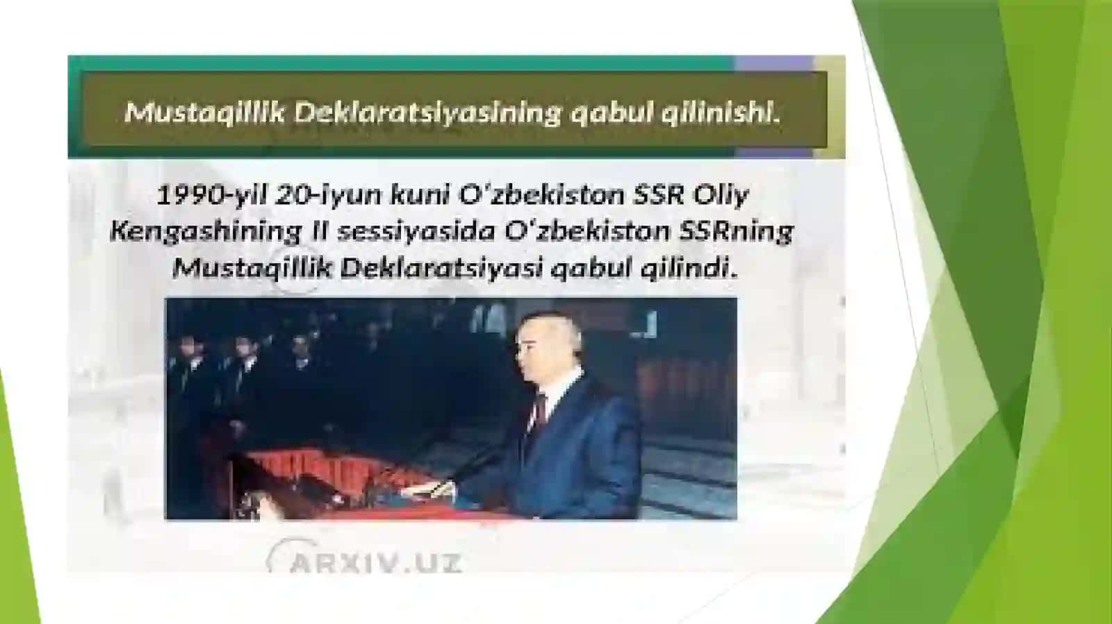 O’zbekiston Respublikasidagiijtimoiy-iqtisodiyo’zgarishlar 2