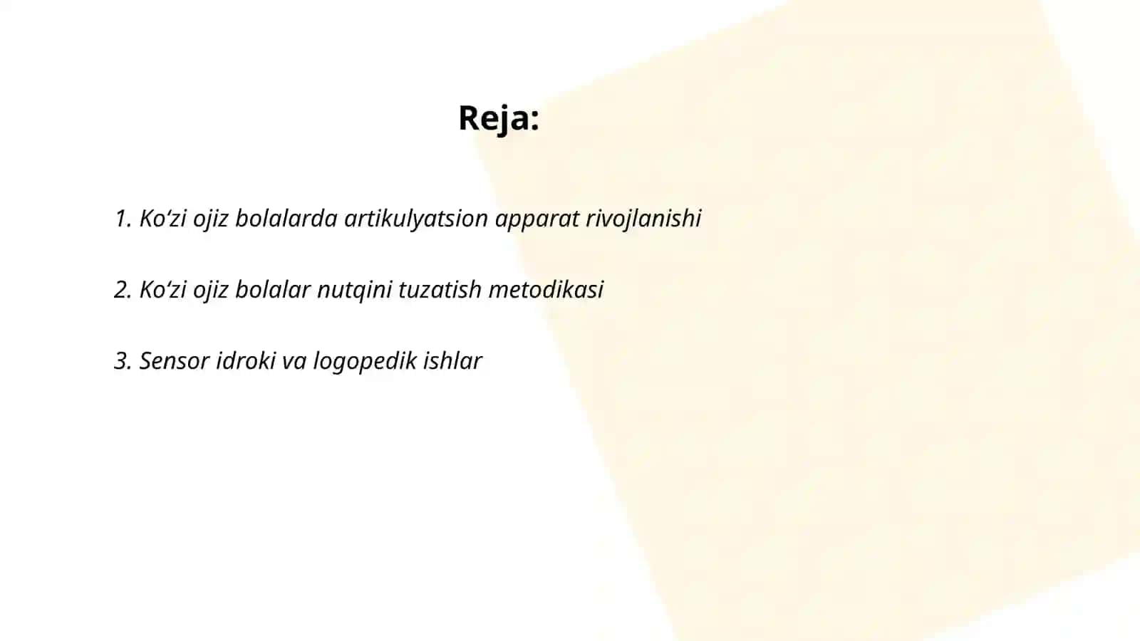 Koʻzi ojiz bolalar bilan olib boriladigan logopedik ishlarning oʻziga xos xususiyatlari 2