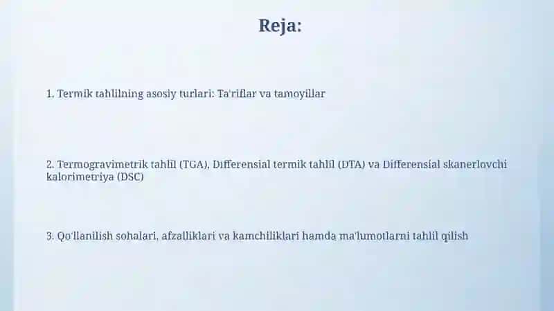 Termik tahlil turlari 2