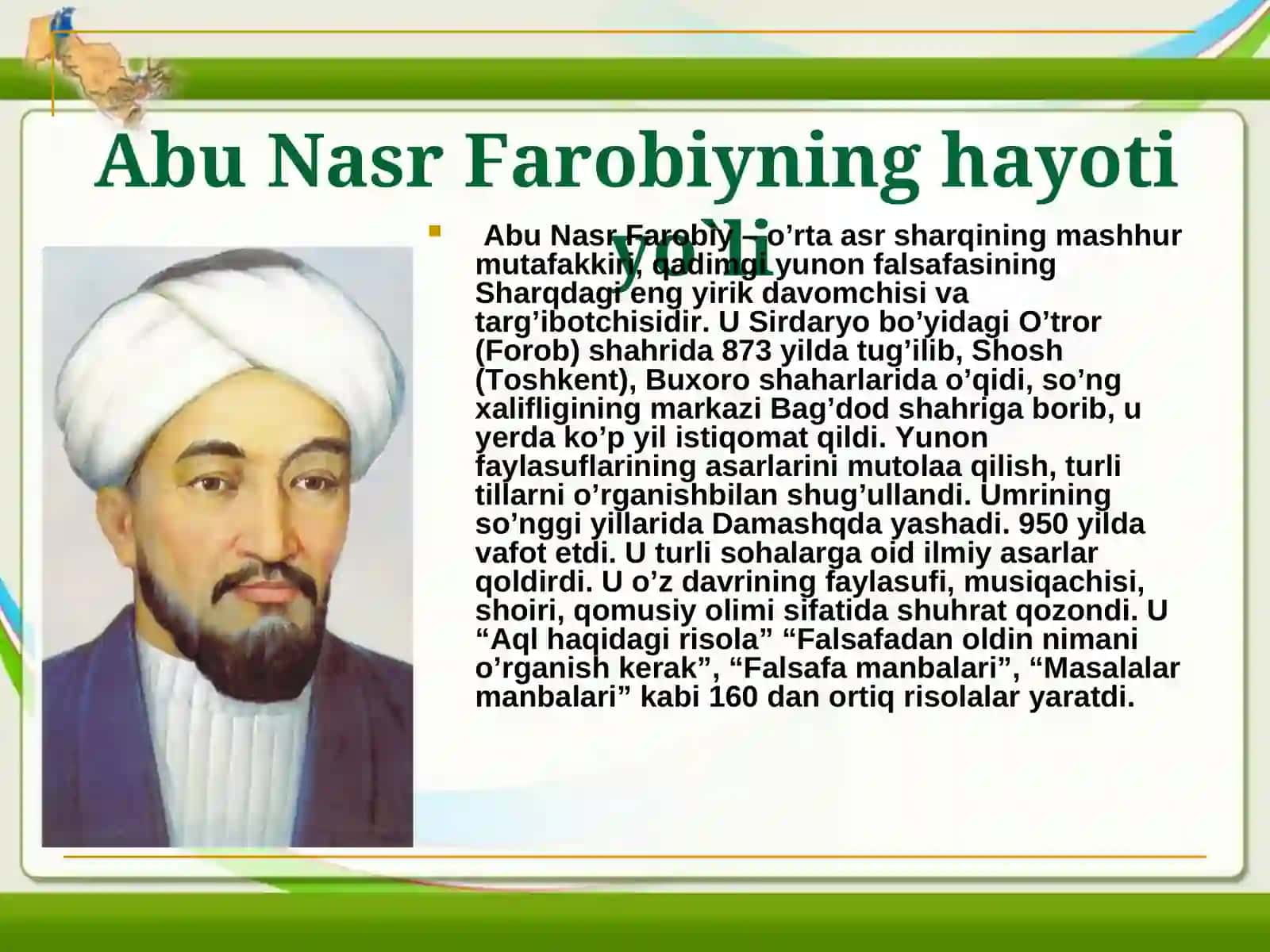Abu Nasr Farobiynin Ta’lim-Tarbiyaga Oid Qarashlari 2