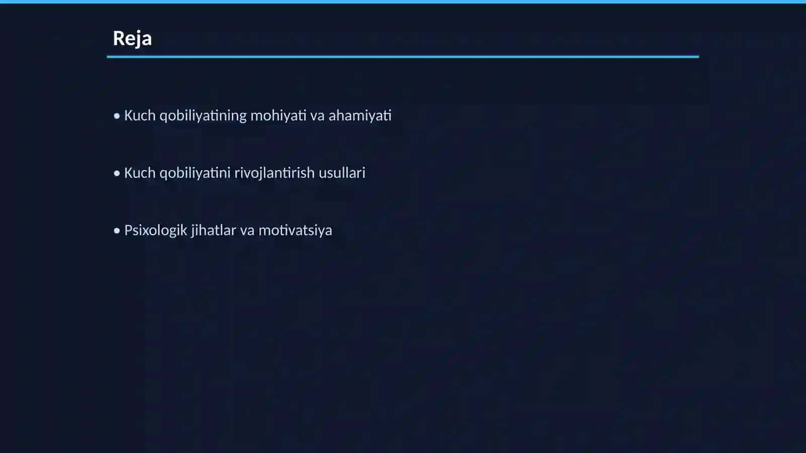 Kuch qobiliyatini tarbiyalash 2