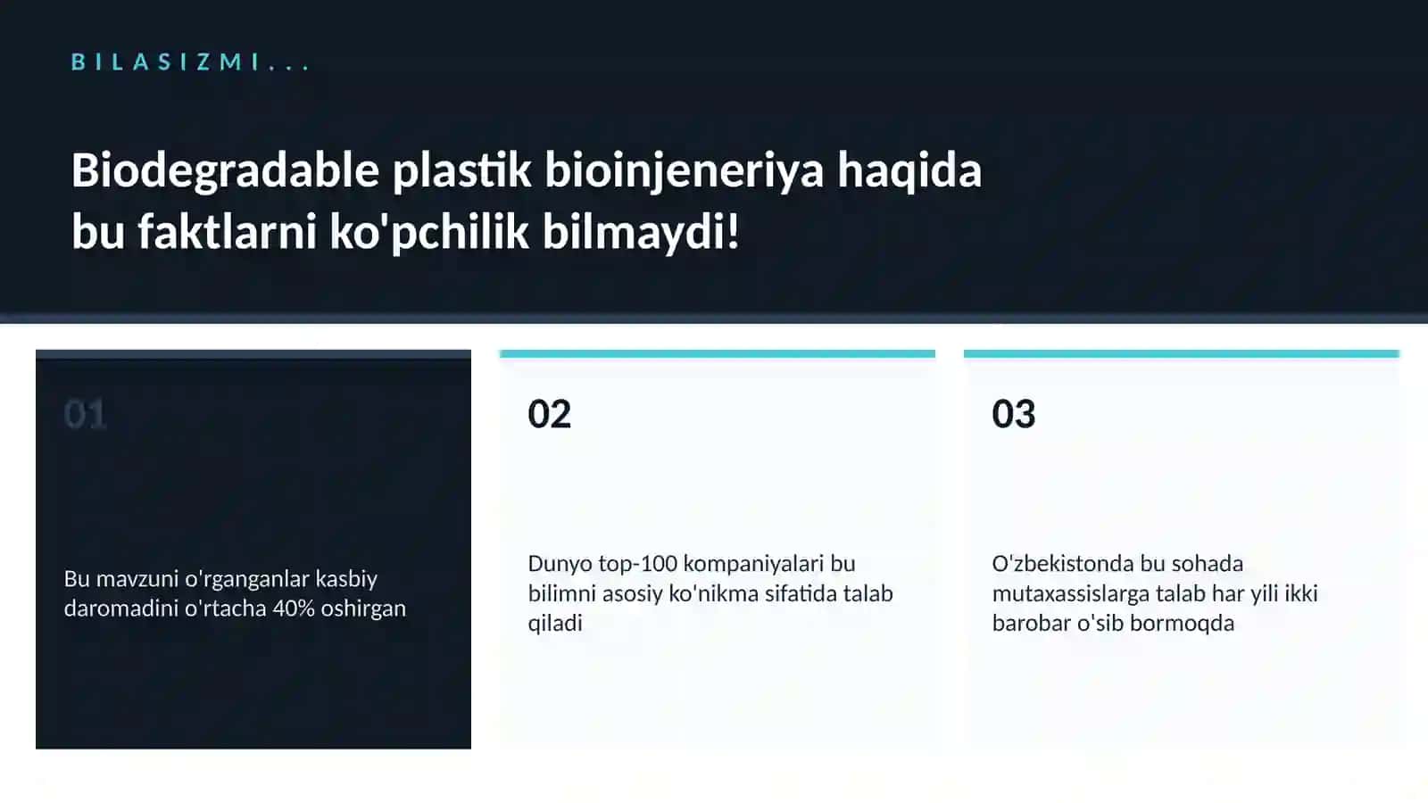 BIOTEXNOLOGIYA VA GENOMIKA 2
