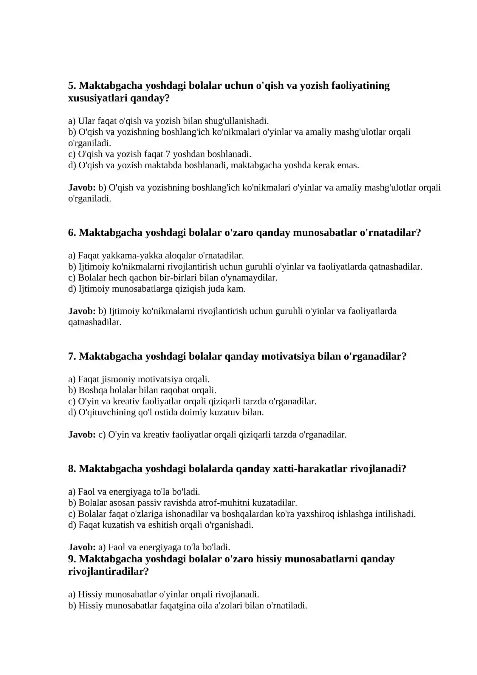 Maktabgacha yoshdagi bolalarning rivojlanishining xususiylari 2