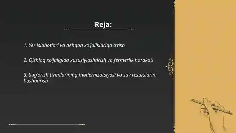 Mustaqillik yillarida qishloq xo‘jaligi va sanoat sohasidagi o‘zgarishlar 2