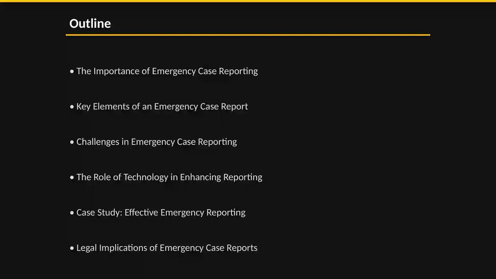 Emergency Case Reporting: A Doctor's Perspective 2