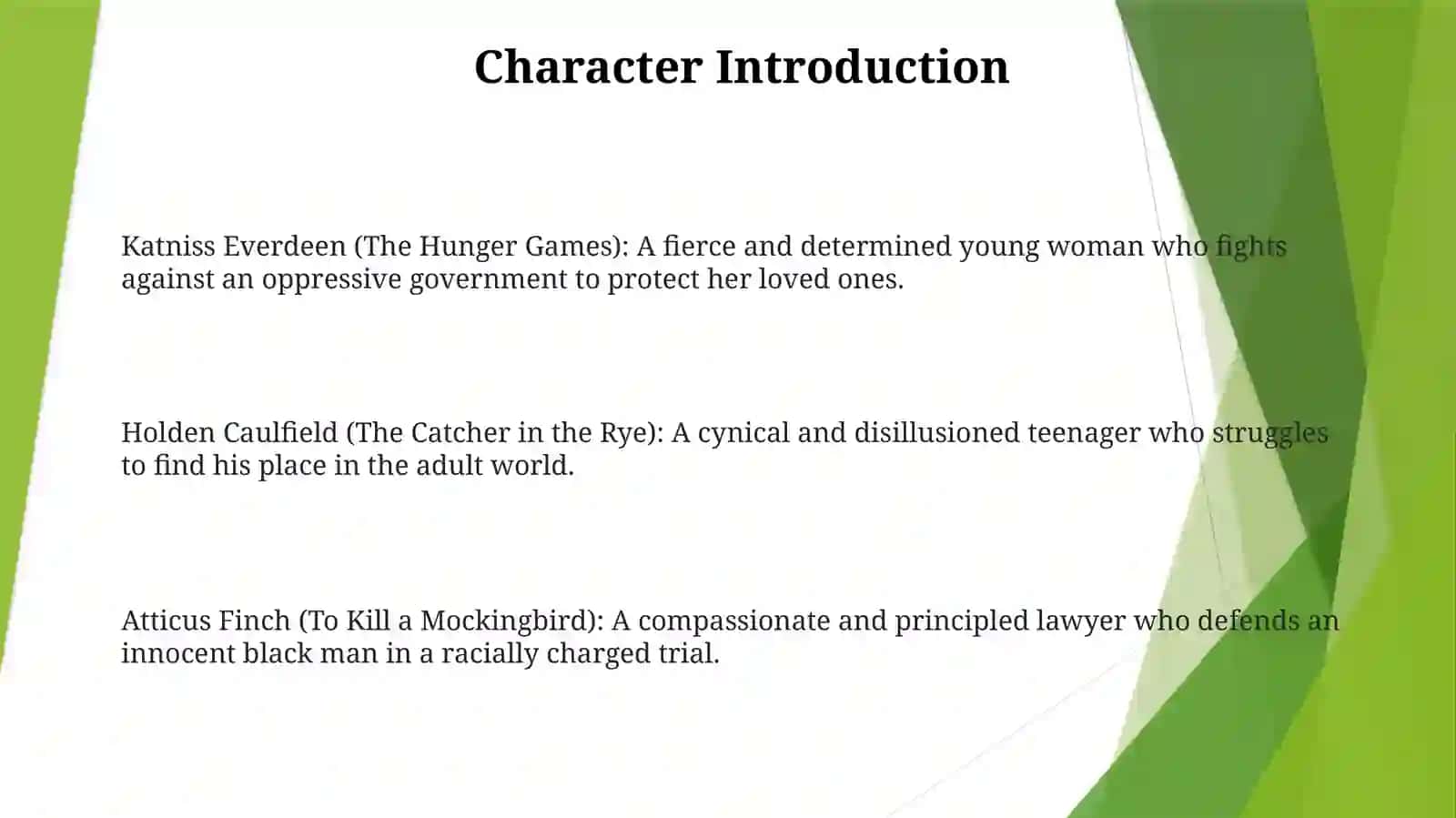 Literary Characters 2