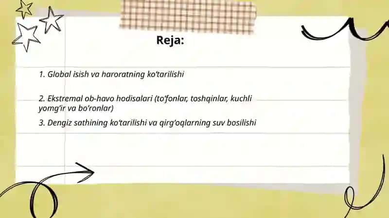 Iqlim oʻzgarishi muammolari 2