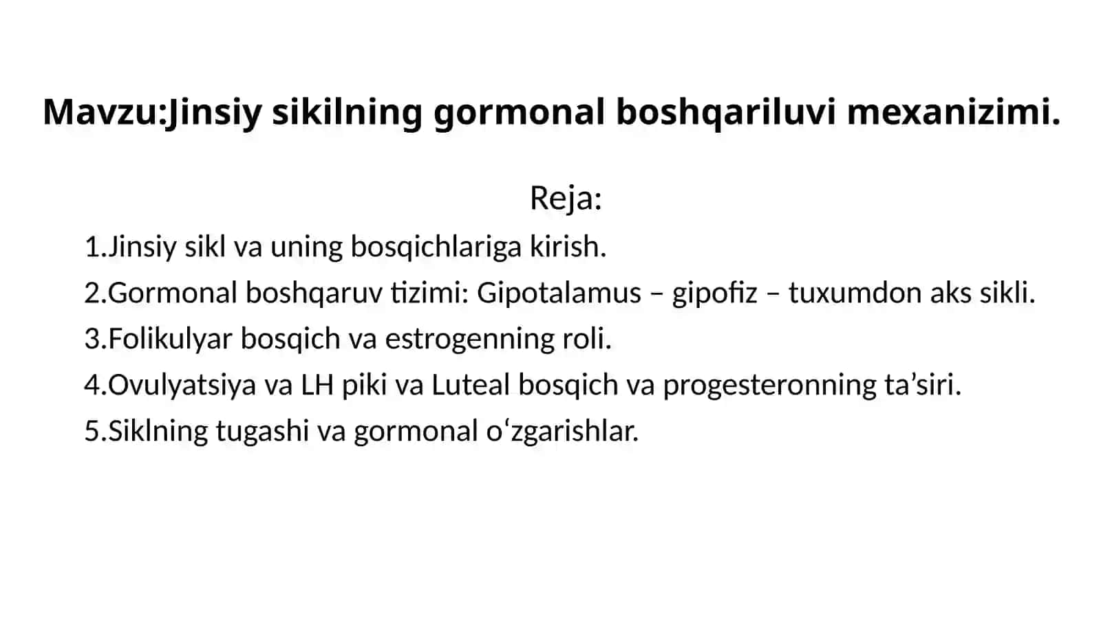 Jinsiysikilninggormonalboshqariluvimexanizimi 2