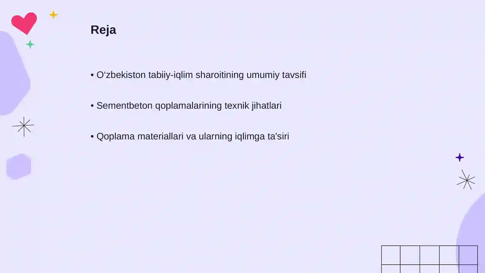 O‘zbekiston tabiiy-iqlim haroitida sementbeton qoplamalarini qurishning o‘ziga xos tomonlari 2