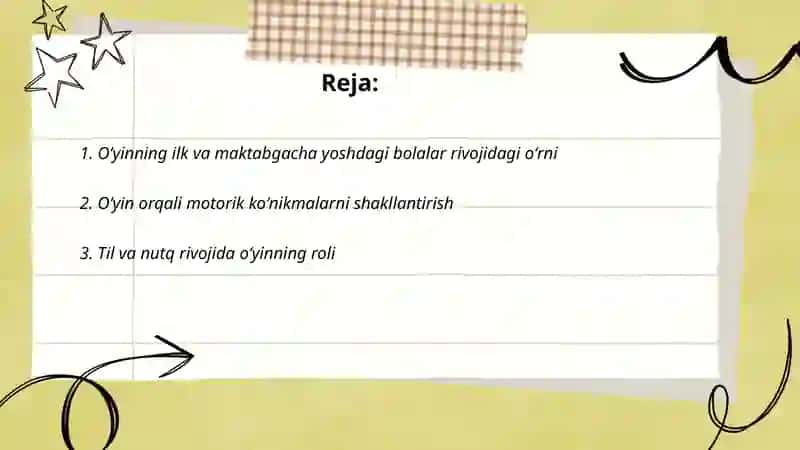 Oʻyin ilk va maktabgacha yoshdagi bolalar hayotida yetakchi faoliyat sifatida 2
