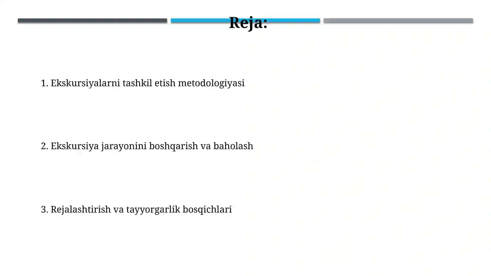 Ekskursiyalarni tashkil qilish metodikasi mazmuni 2